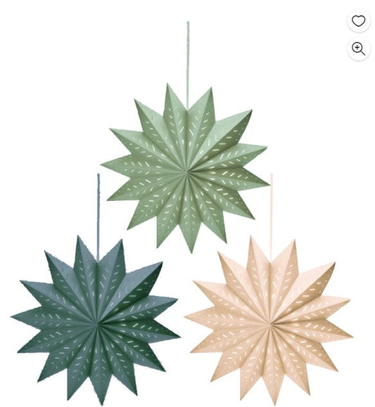 SUNBEAUTY 3pcs 14 Pointed Star Decoration