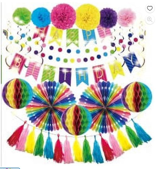 SUNBEAUTY New Year's Multi-colorful Party Set